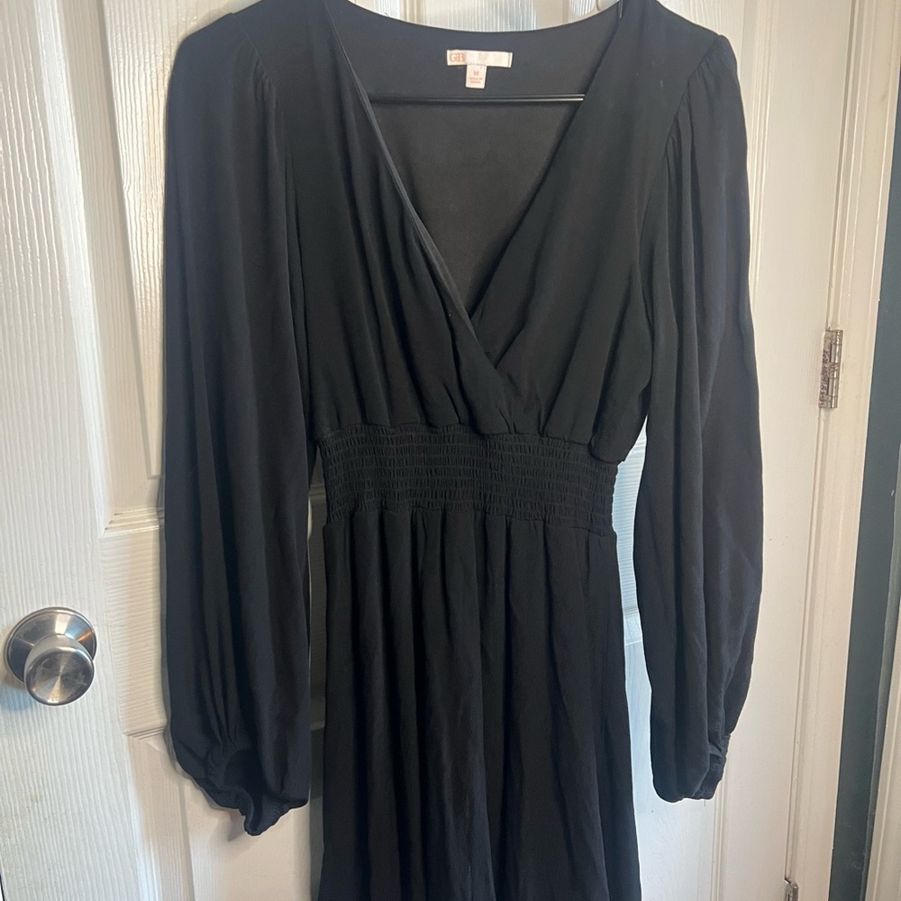 Gianni Bini Black Long Sleeve Dress